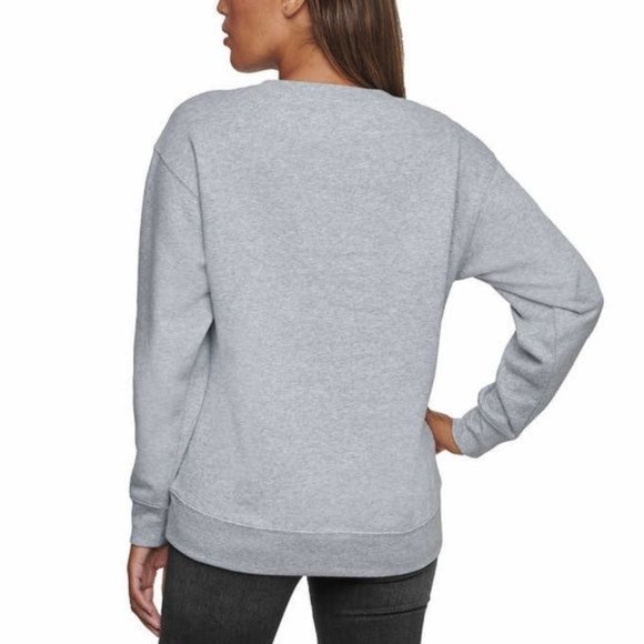 CALVIN KLEIN Flip Sequin Crewneck Sweatshirt in Grey - XS - Picture 5 of 5